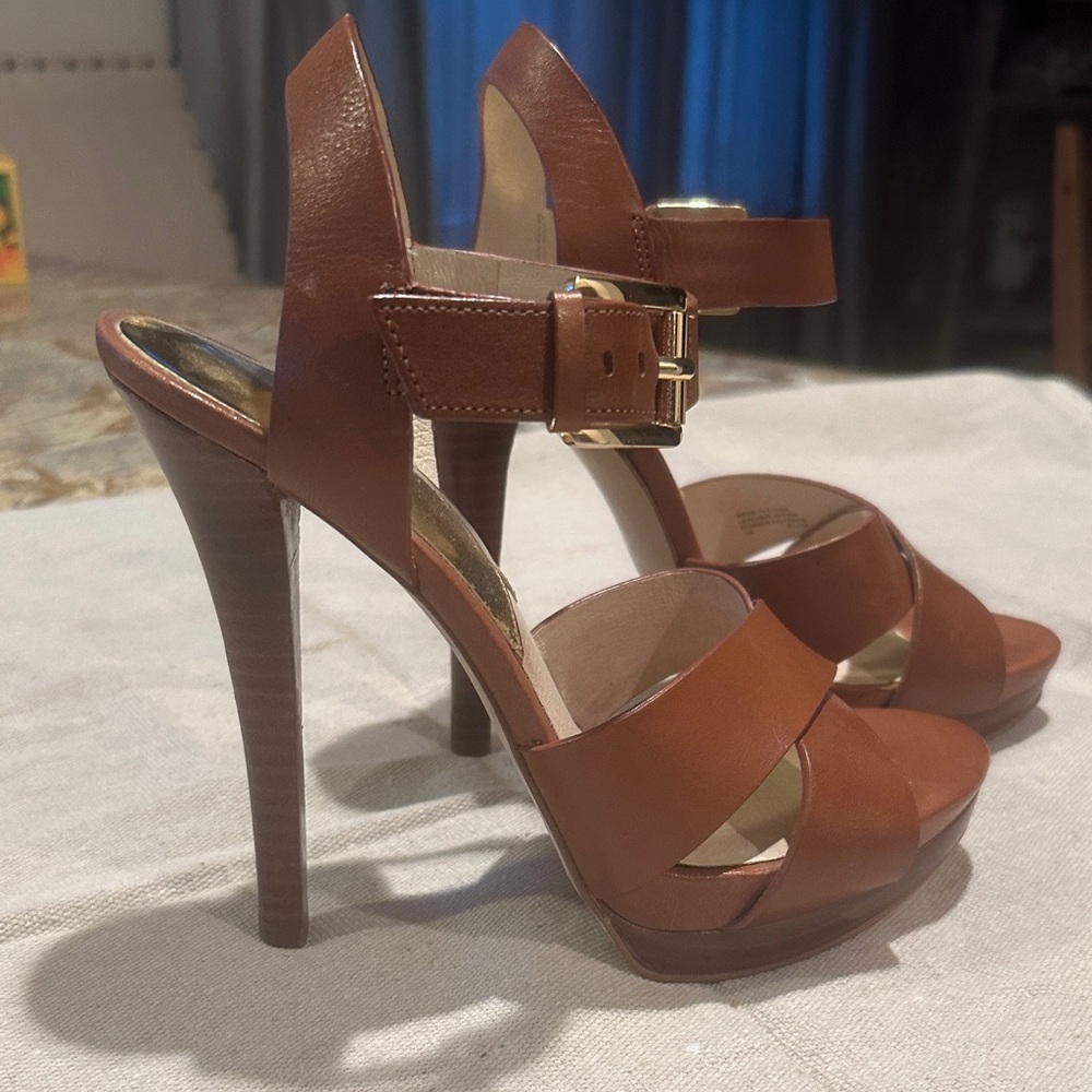 MICHAEL Michael Kors Brown Strappy Heels